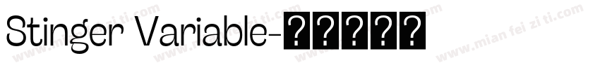Stinger Variable字体转换